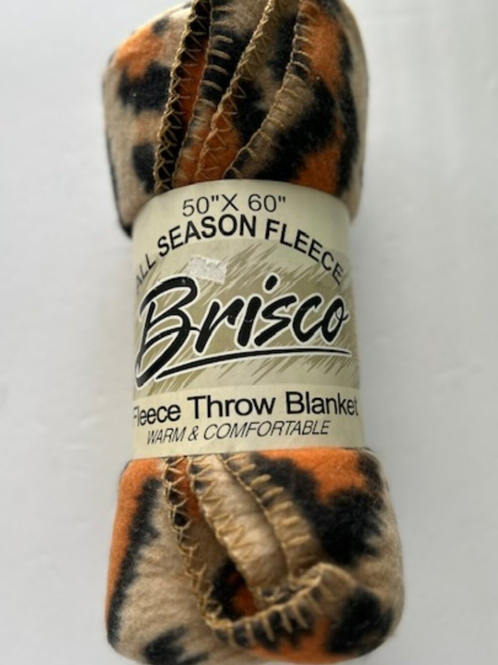 Brisco Leopard All Season Fleece Throw Blanket, 50x60